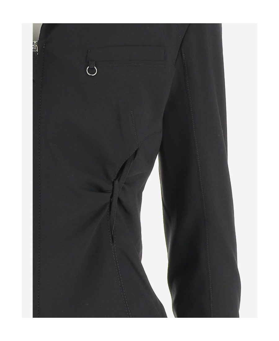Jacquemus La Veste Neru Stretch Wool Cutout Jacket In Black