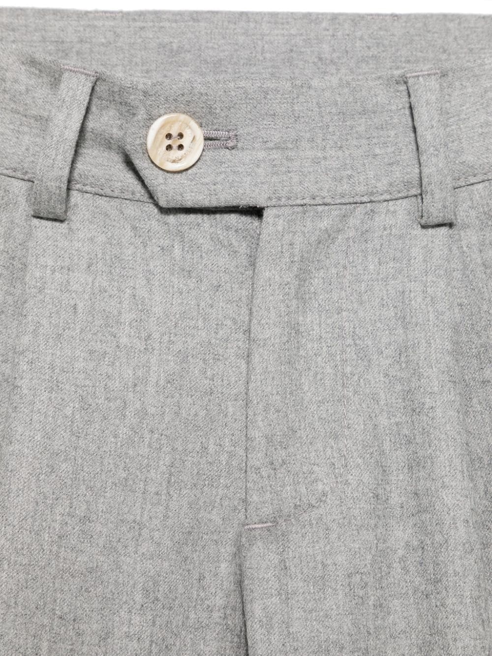 Brunello Cucinelli Belt-loop Casual Pants In Gray