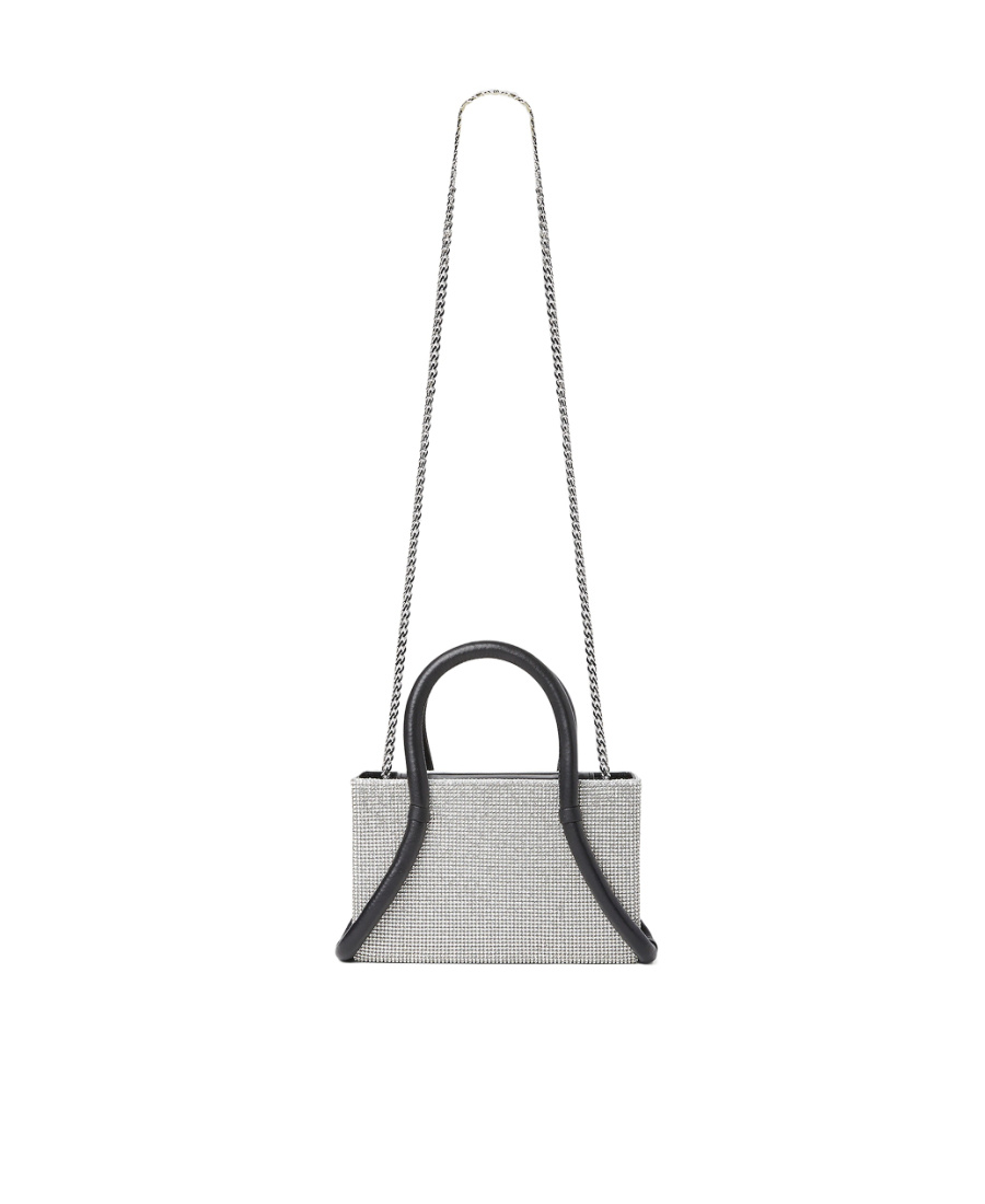 Kara Logo Shoulder Bag In Gray