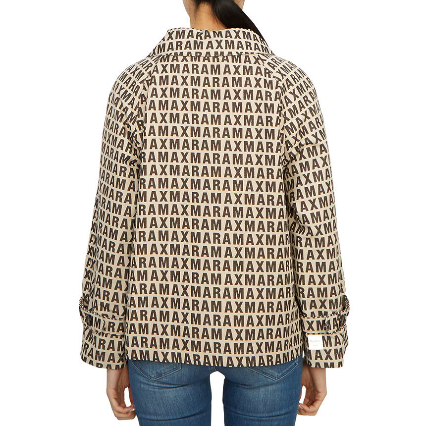 Max Mara Double-breasted Casual Jacket In Brown