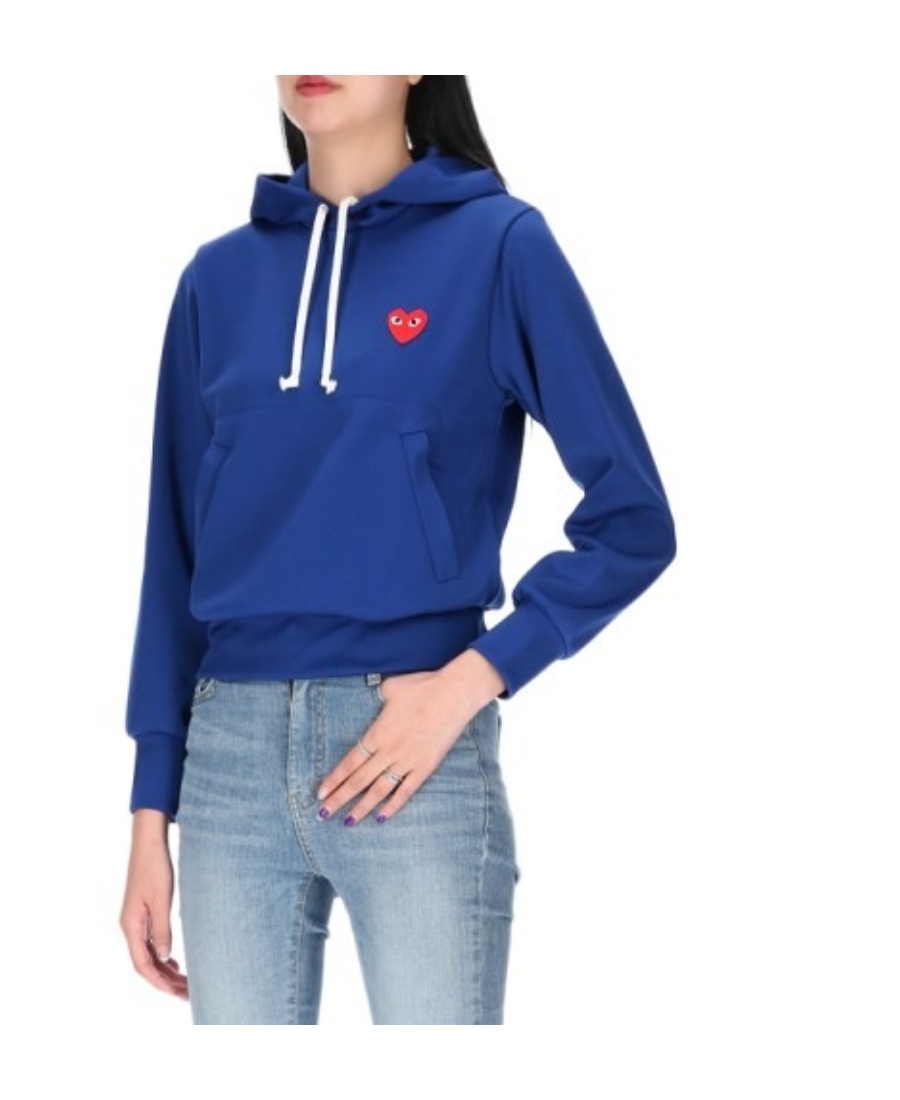 COMME DES GARÇONS LOGO HOODED SWEATER
