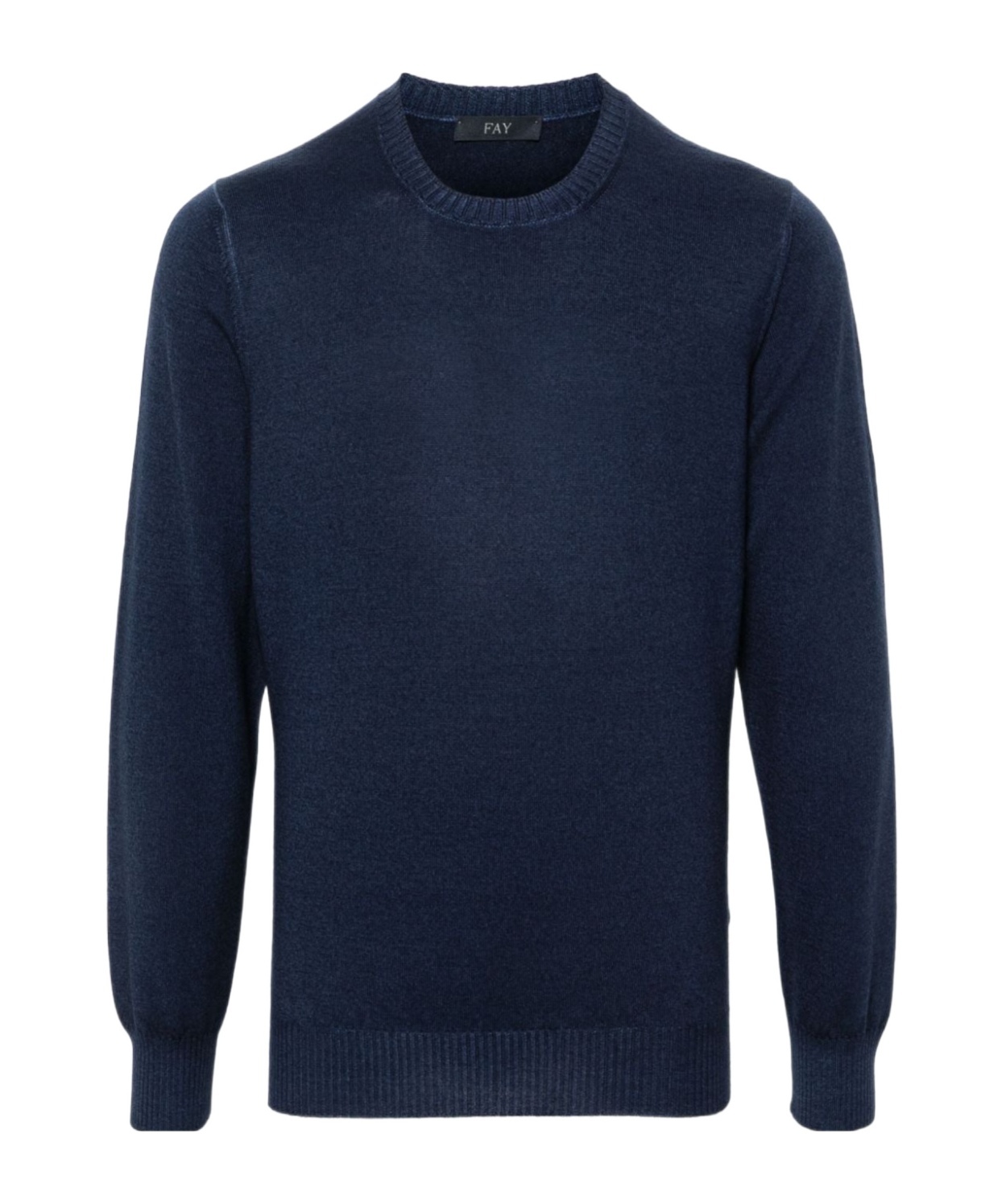 Fay Logo-embroidered Sweater In Black