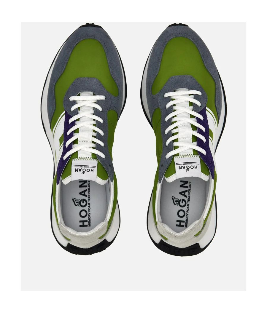 Hogan Logo Panelled Sneakers In Multi