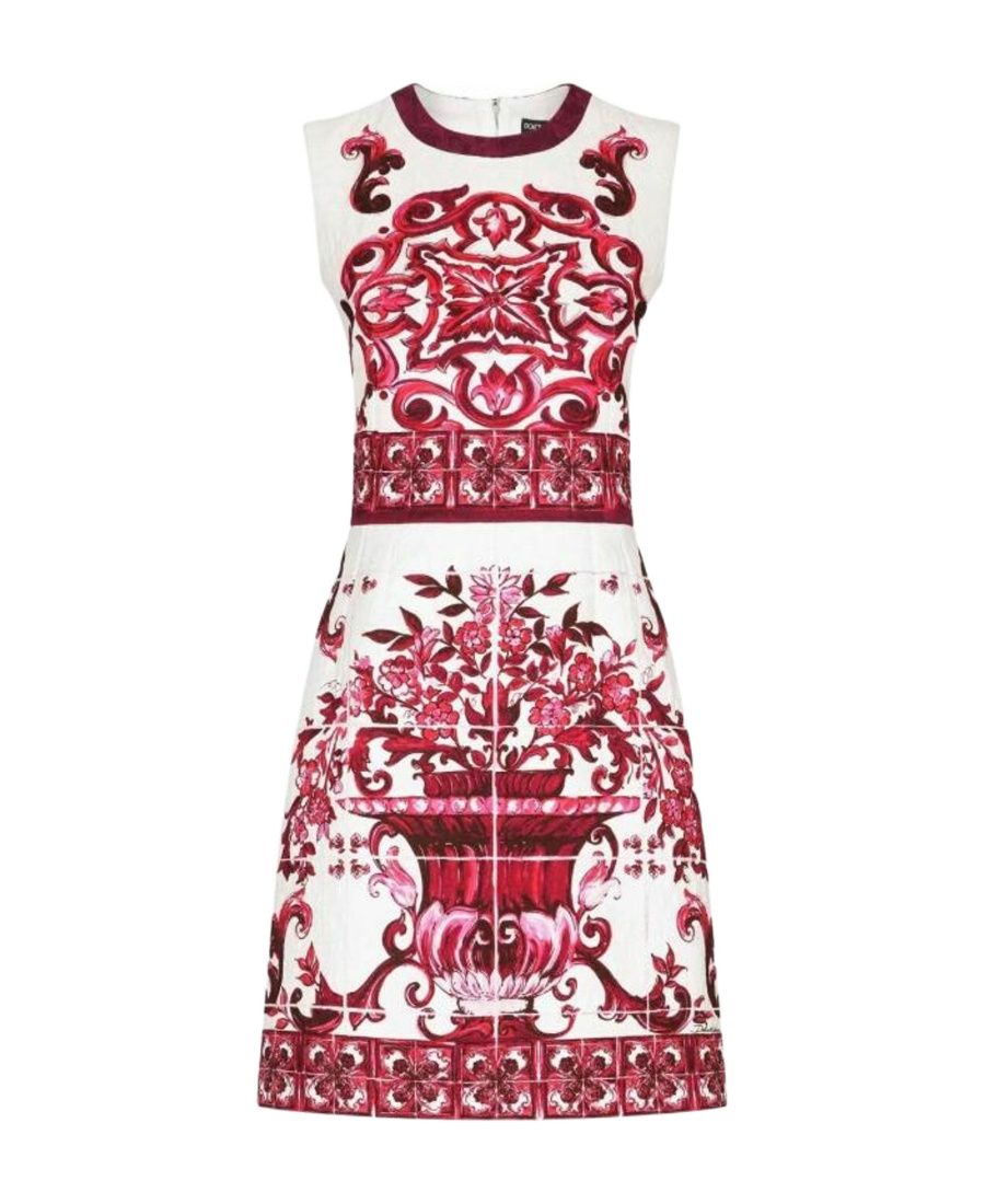 Dolce & Gabbana Majolica-print Brocade Mini Dress