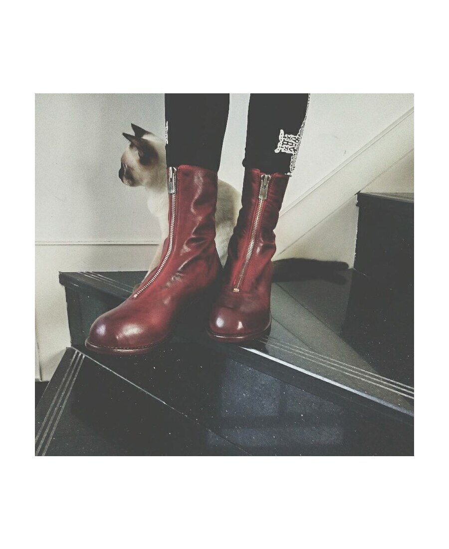 Guidi Zipped-up Boots In Brown