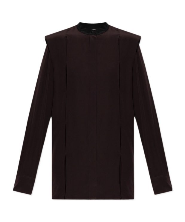 Victoria Beckham Soft Finish Blouse In Black