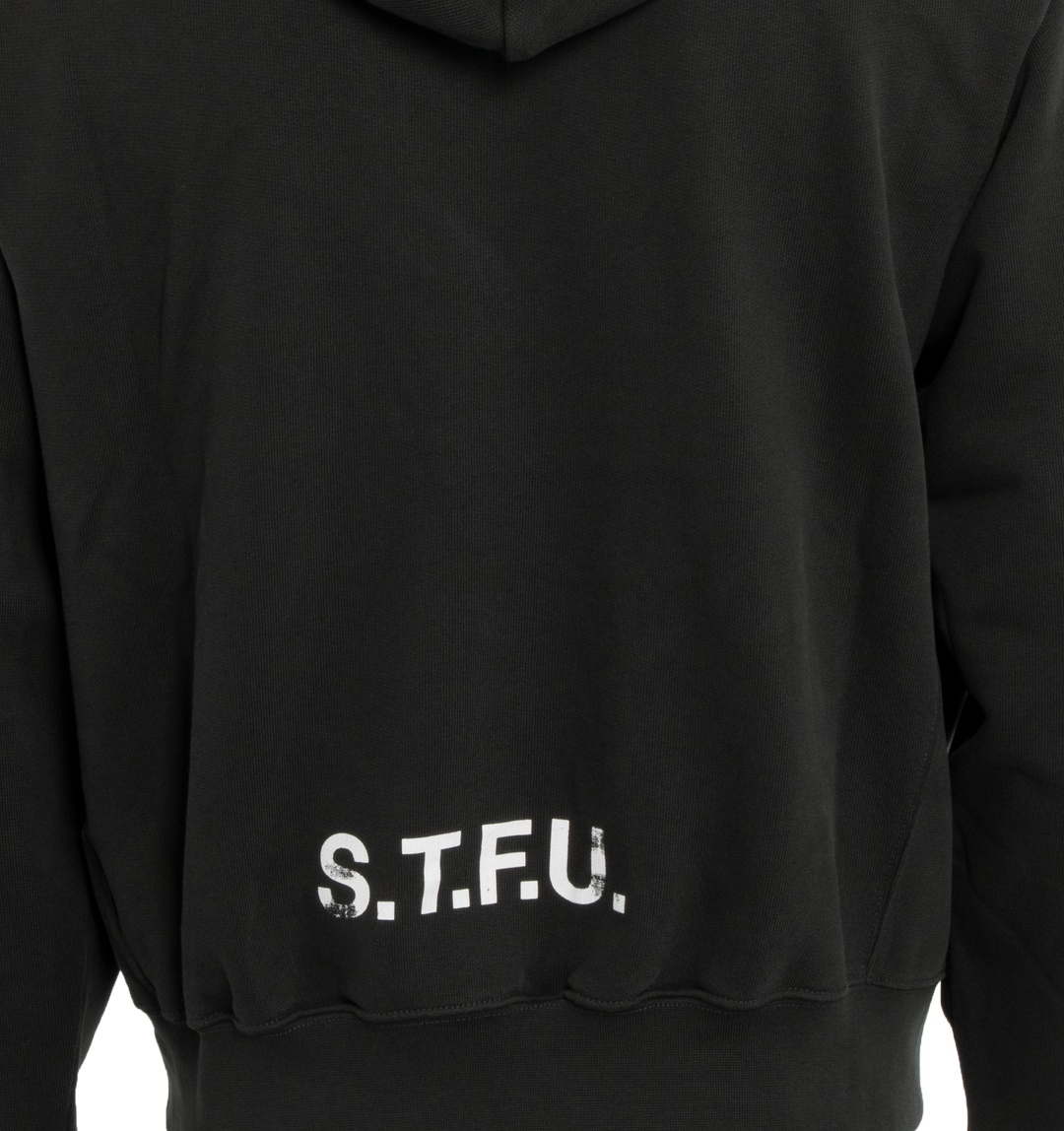 HERON PRESTON HERON PRESTON LOGO PRINTED DRAWSTRING HOODIE