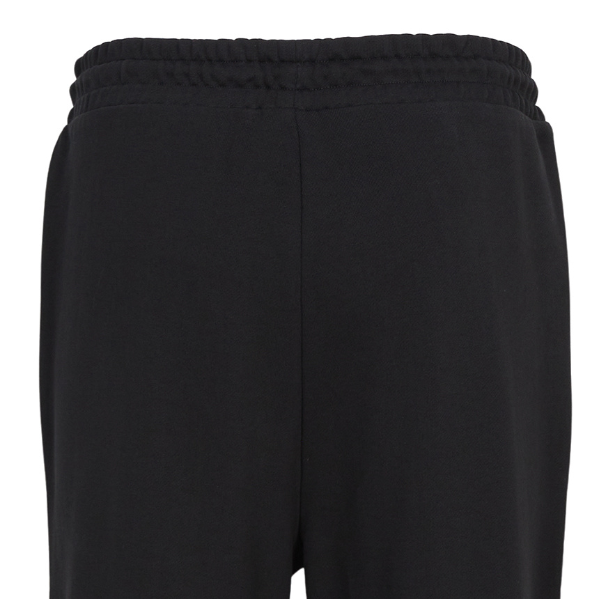 Hugo Boss Cotton-terry Tracksuit Bottoms With Logo Print In Black