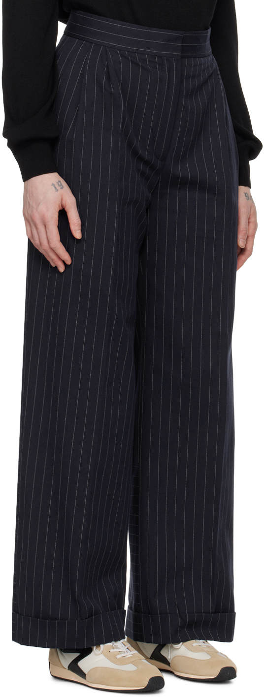 MAISON KITSUNÉ STRIPED CASUAL PANTS