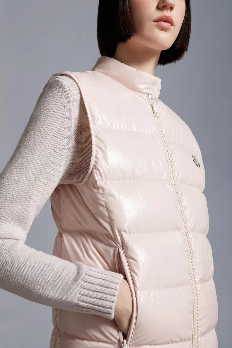 Moncler Doudoune Sans Manches Badia In Pink
