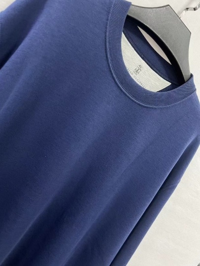Brunello Cucinelli Long-sleeved T-shirt In Blue