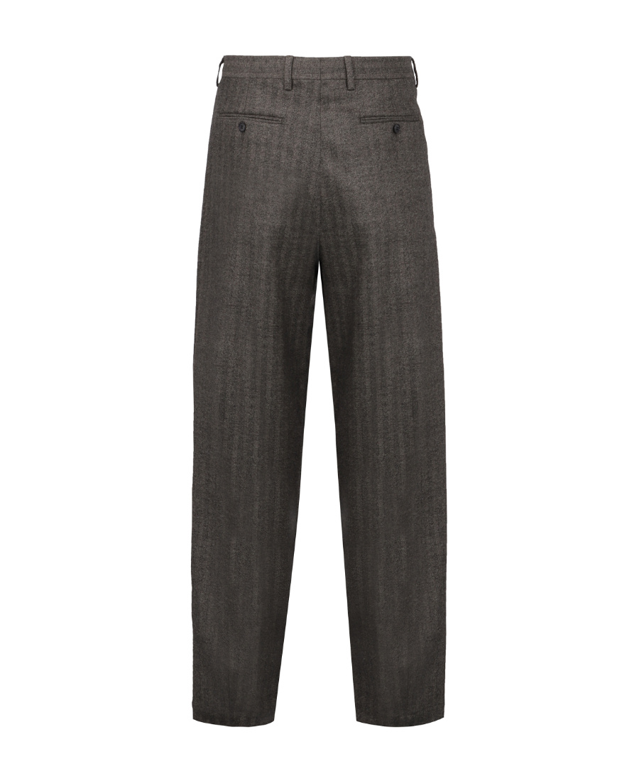 Giorgio Armani Men's Virgin Wool Trousers In Black