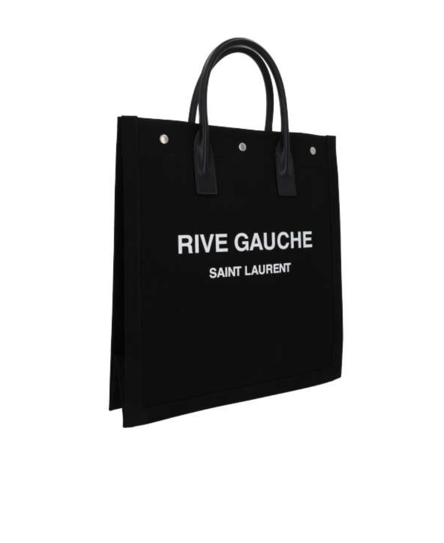 Saint Laurent Men Rive Gauche Tote Bag In Black
