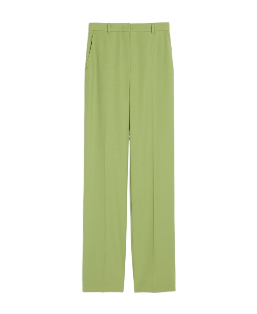 Max Mara Agami Straight Leg Casual Pants In Green