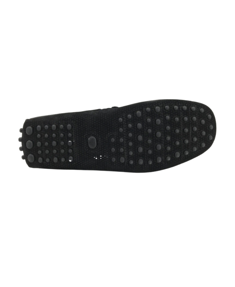 Emporio Armani Logo Business Casual Shoes In Black
