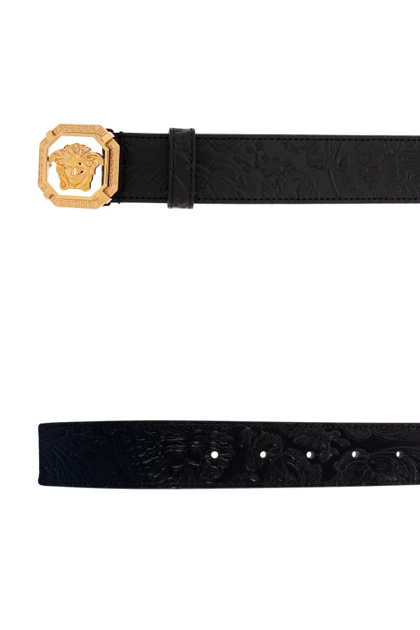 Versace Medusa Belt In Black