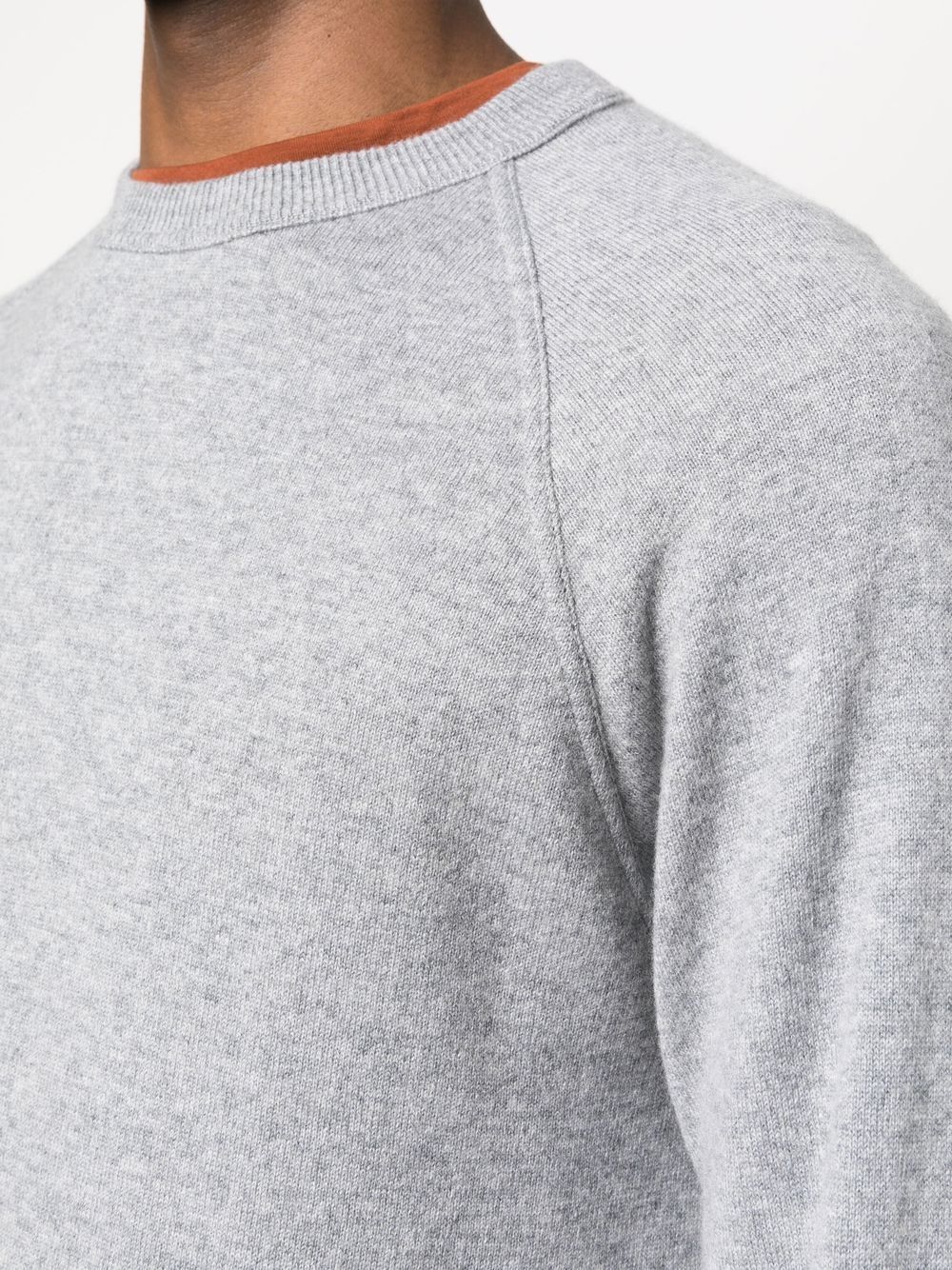 Drumohr Cashmere Long-sleeve Jumper In Gray