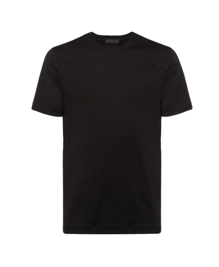 Prada Short Sleeved Crewneck T-shirt In Black