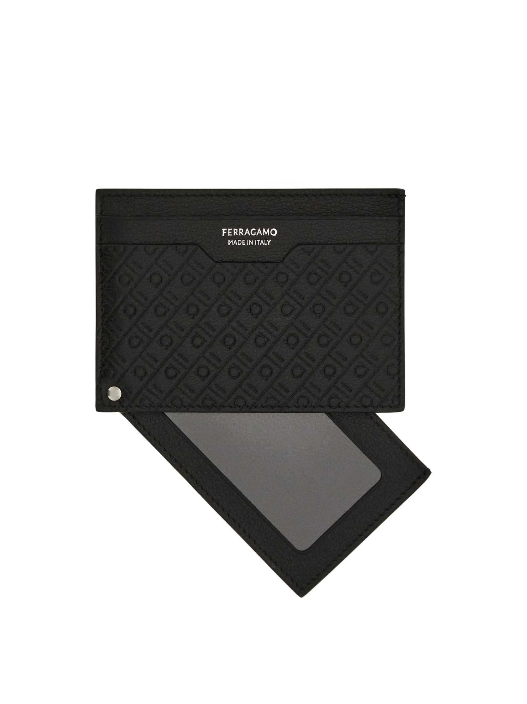 Ferragamo Lettering Credit Card Holder