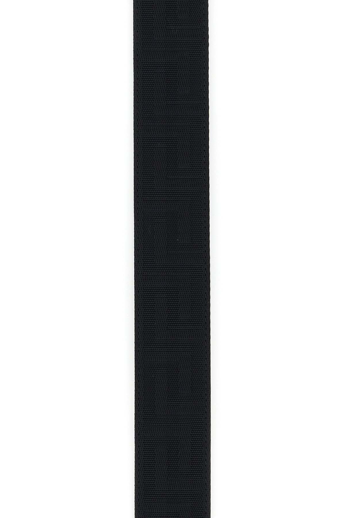 Versace Adjustable Fabric Medusa Belt With Silver-tone Hardware