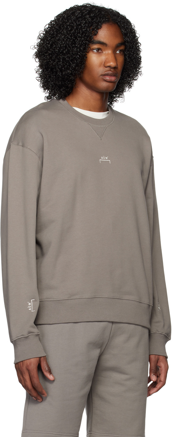 A-cold-wall* Essential Crew-neck Sweatshirt In Gray