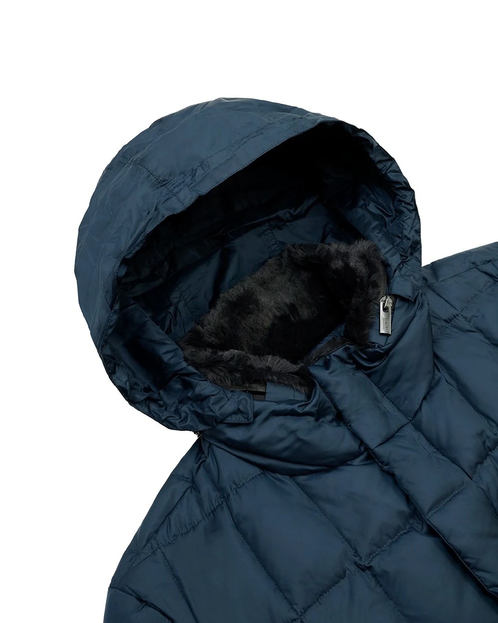 Armani Collezioni Medium And Long Style Plaid Down Jacket In Blue