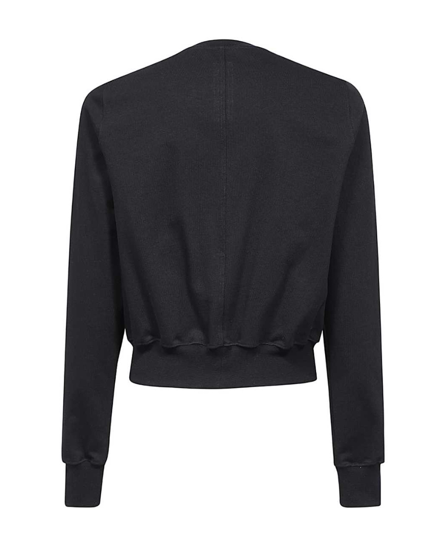 Rick Owens Round-necked Sweater In Black