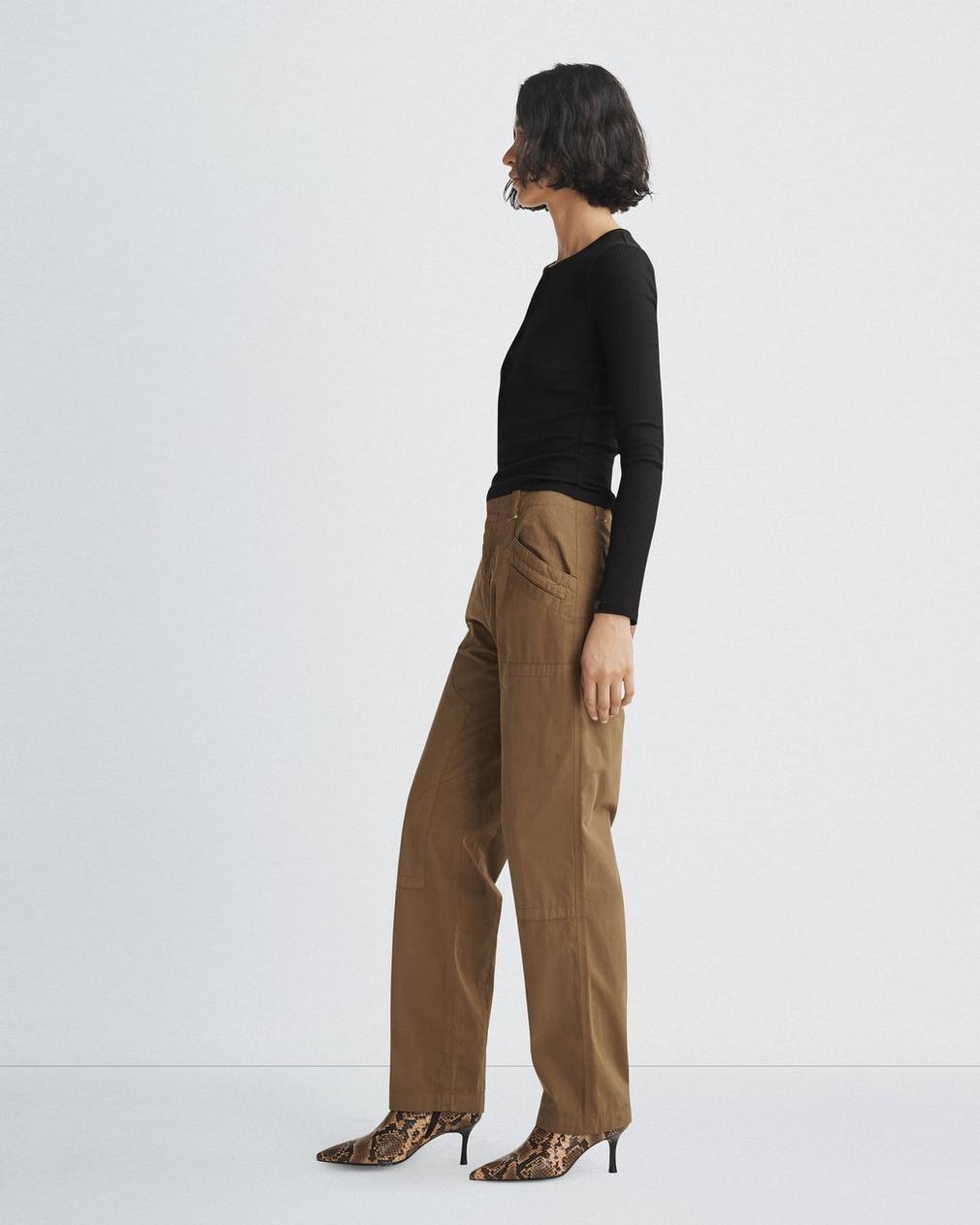 Shop Rag & Bone Malia Overalls Casual Pants In Brown