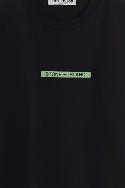 Stone Island T-shirt With Round Neck And Short Sleeves In Blue