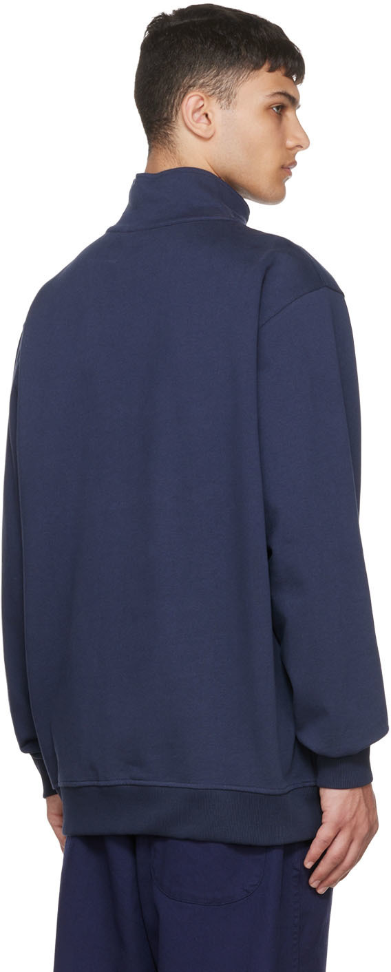 Shop Ymc You Must Create Logo Sweater In Blue