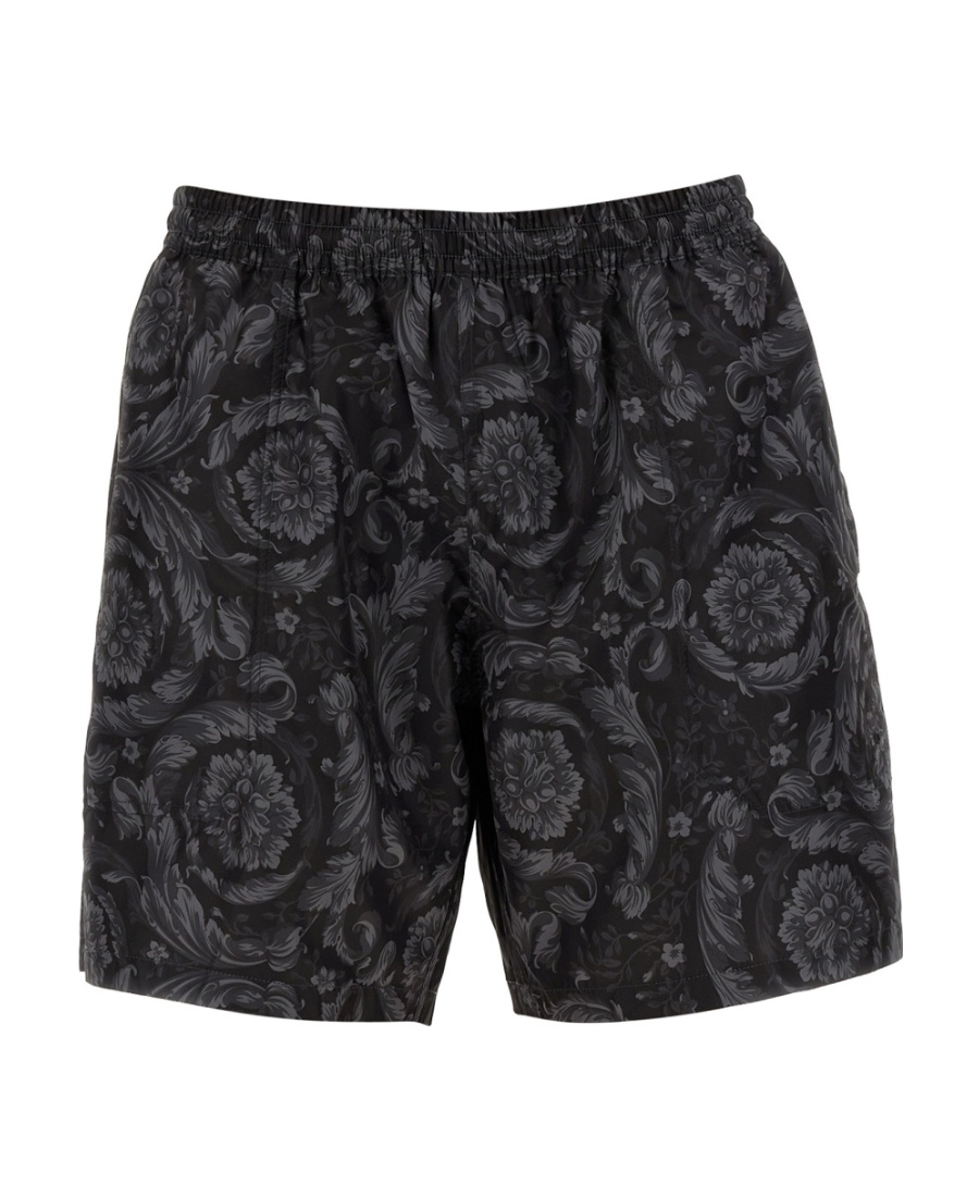 VERSACE VERSACE BAROCCO-PRINTED REVERSIBLE DRAWSTRING SWIM SHORTS