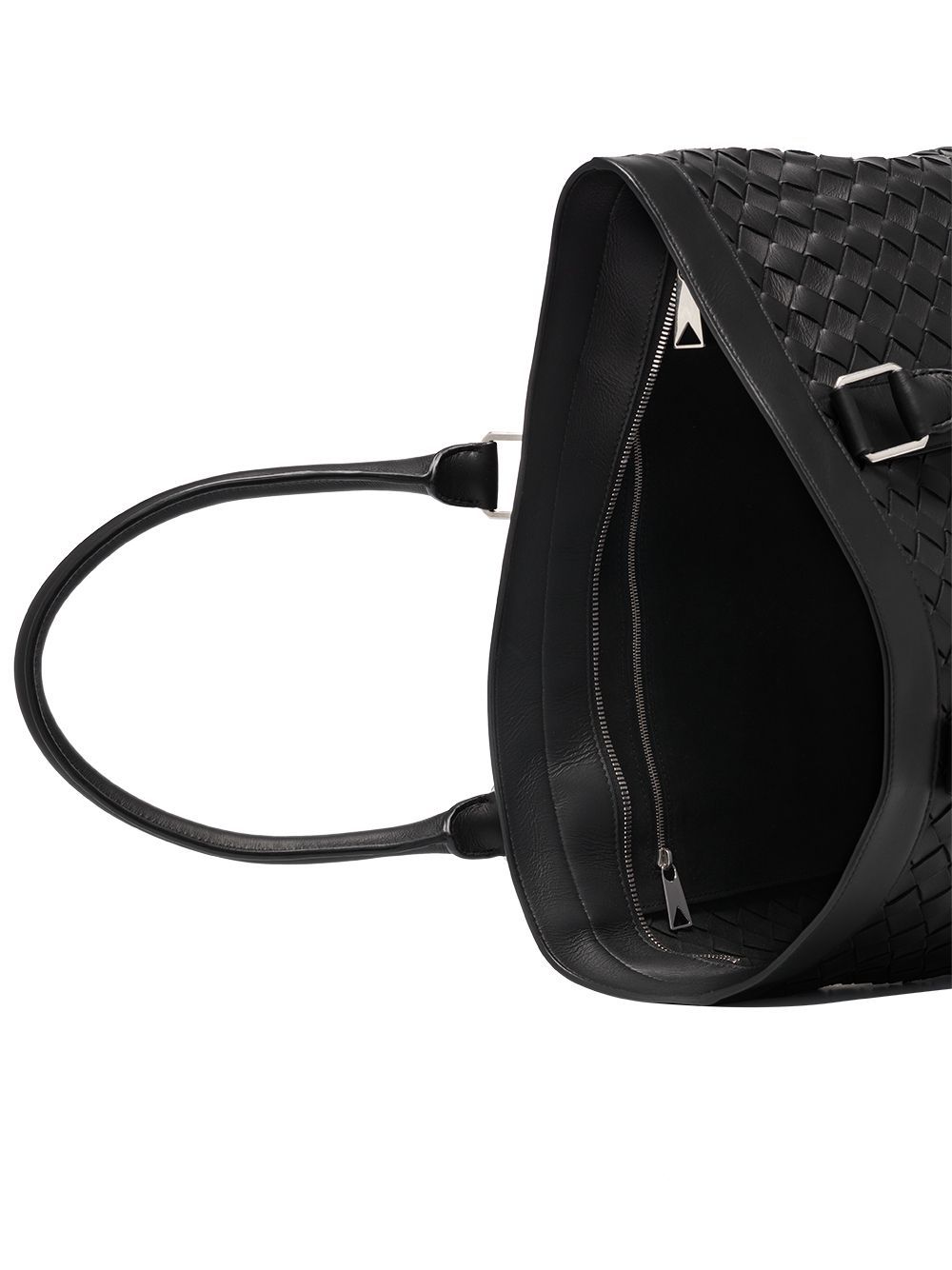 Bottega Veneta Large Intrecciato Maxi Weave Tote Bag In Black