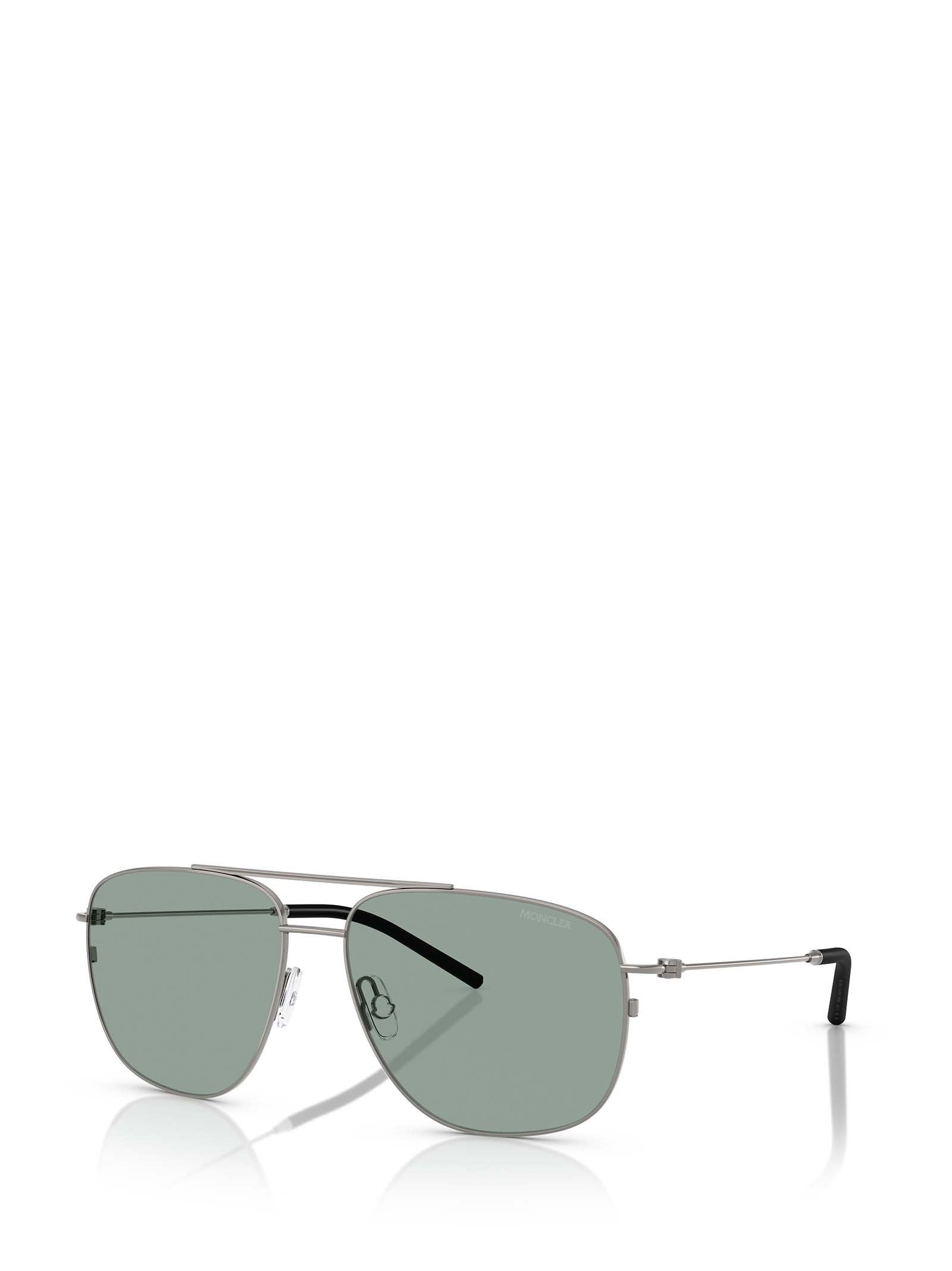 Moncler Eyewear Aviator Frame Sunglasses In Gray