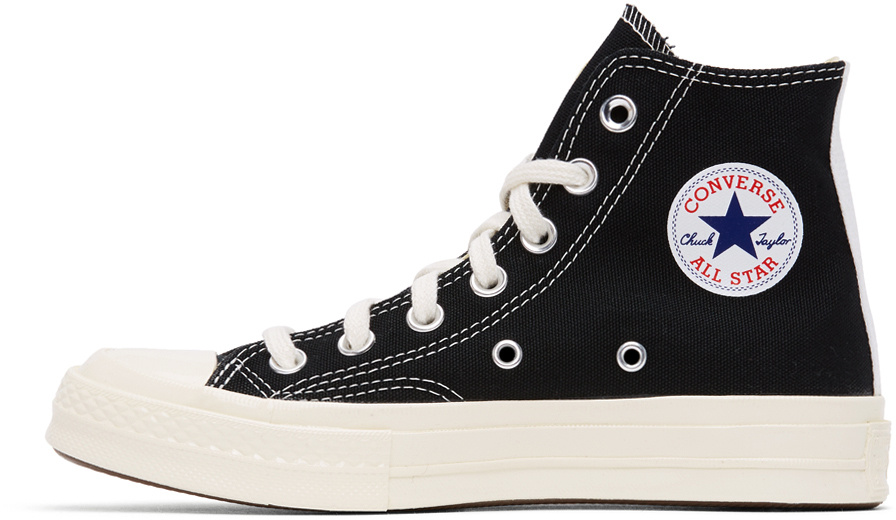 Comme Des Garçons Play X Converse Chuck Taylor Canvas High-top Sneakers In White