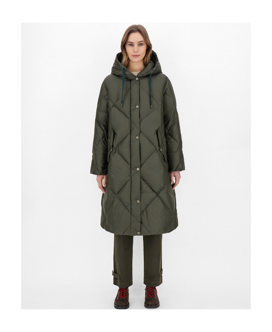 Max Mara Waterproof Fabric Down Jacket In Black