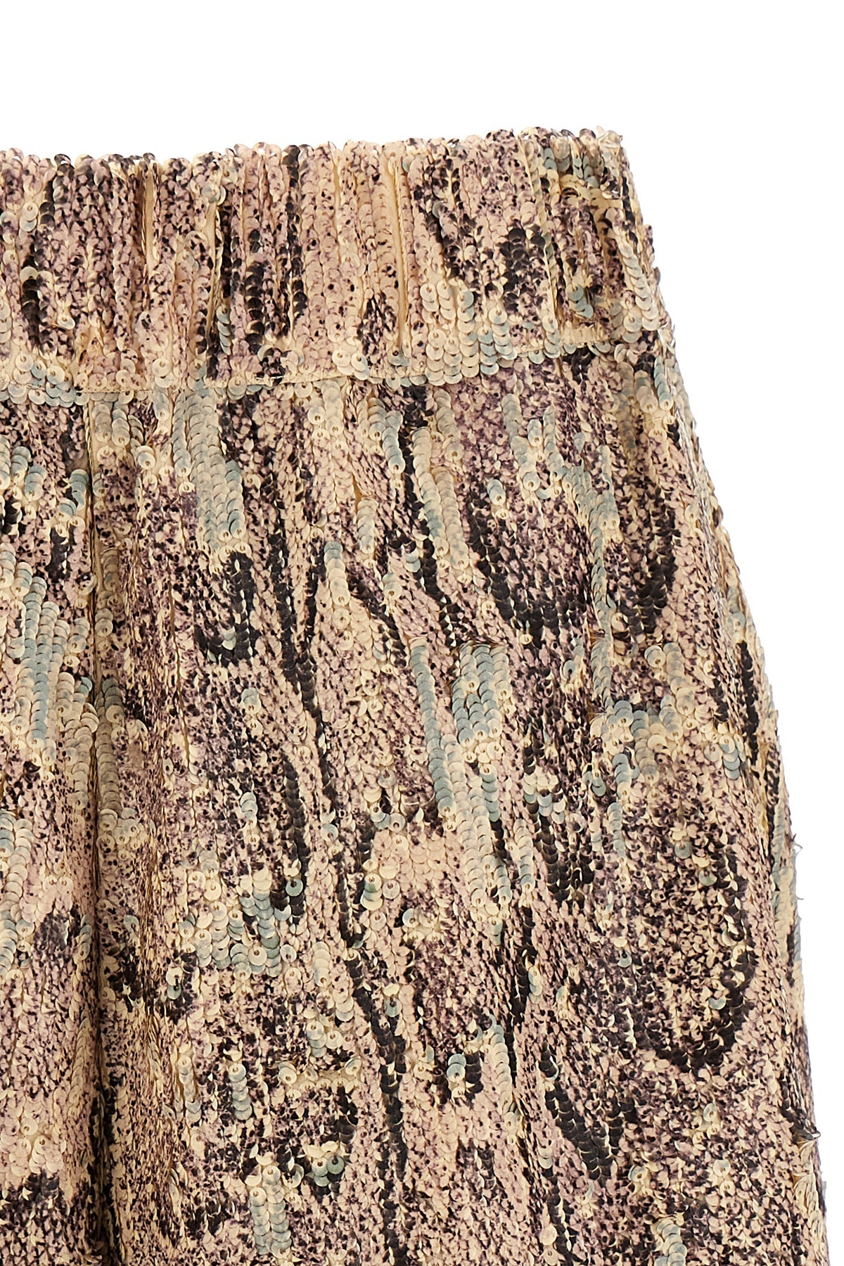 Shop Dries Van Noten Elastic Waist Shorts In Nude