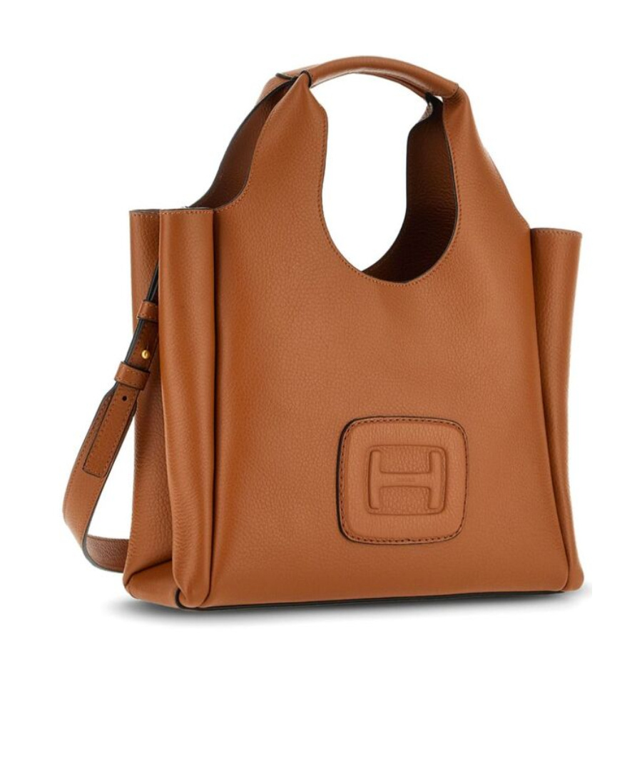 HOGAN MEDIUM H-BAG LOGO-EMBOSSED TOTE BAG 