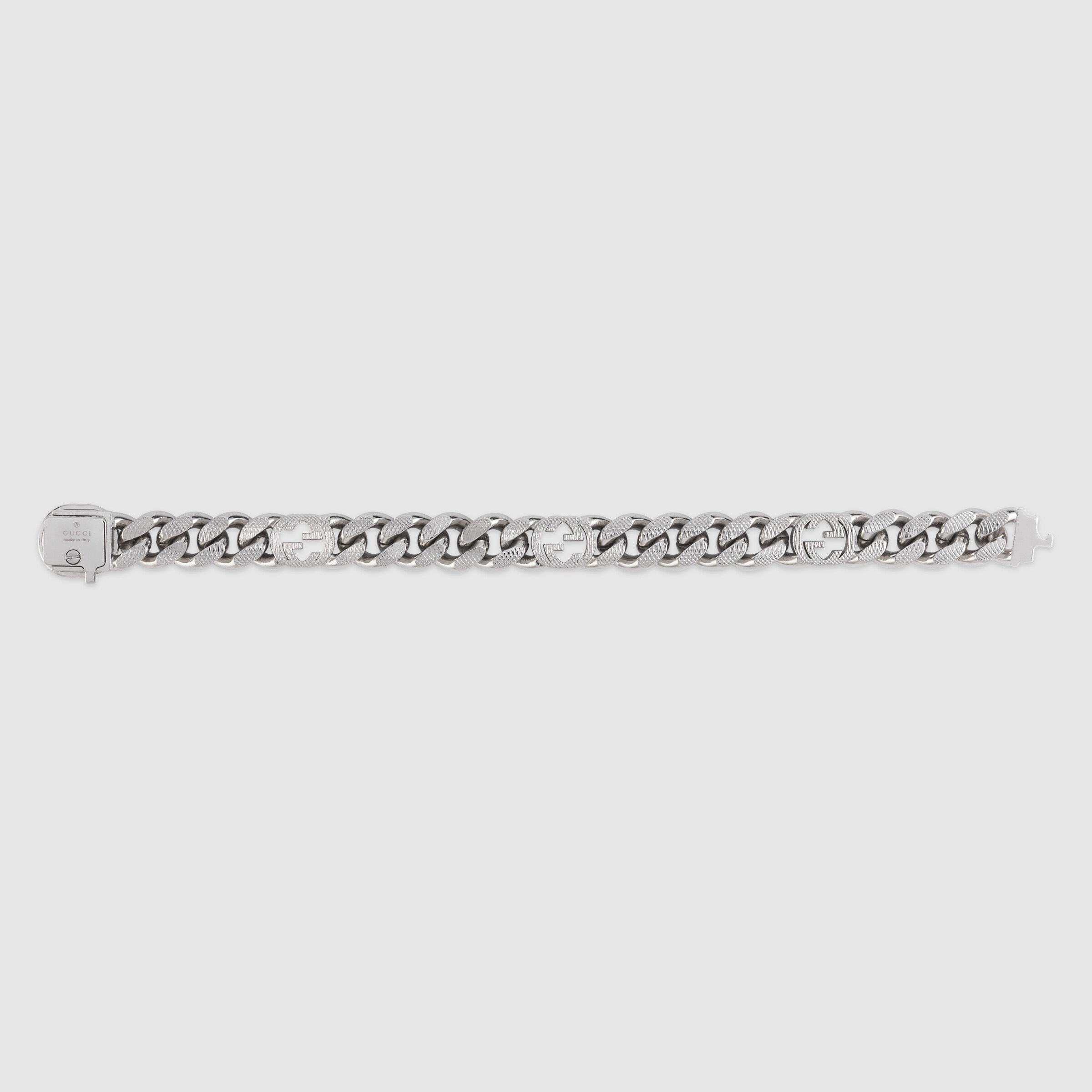 Gucci Interlocking G Bracelet In White