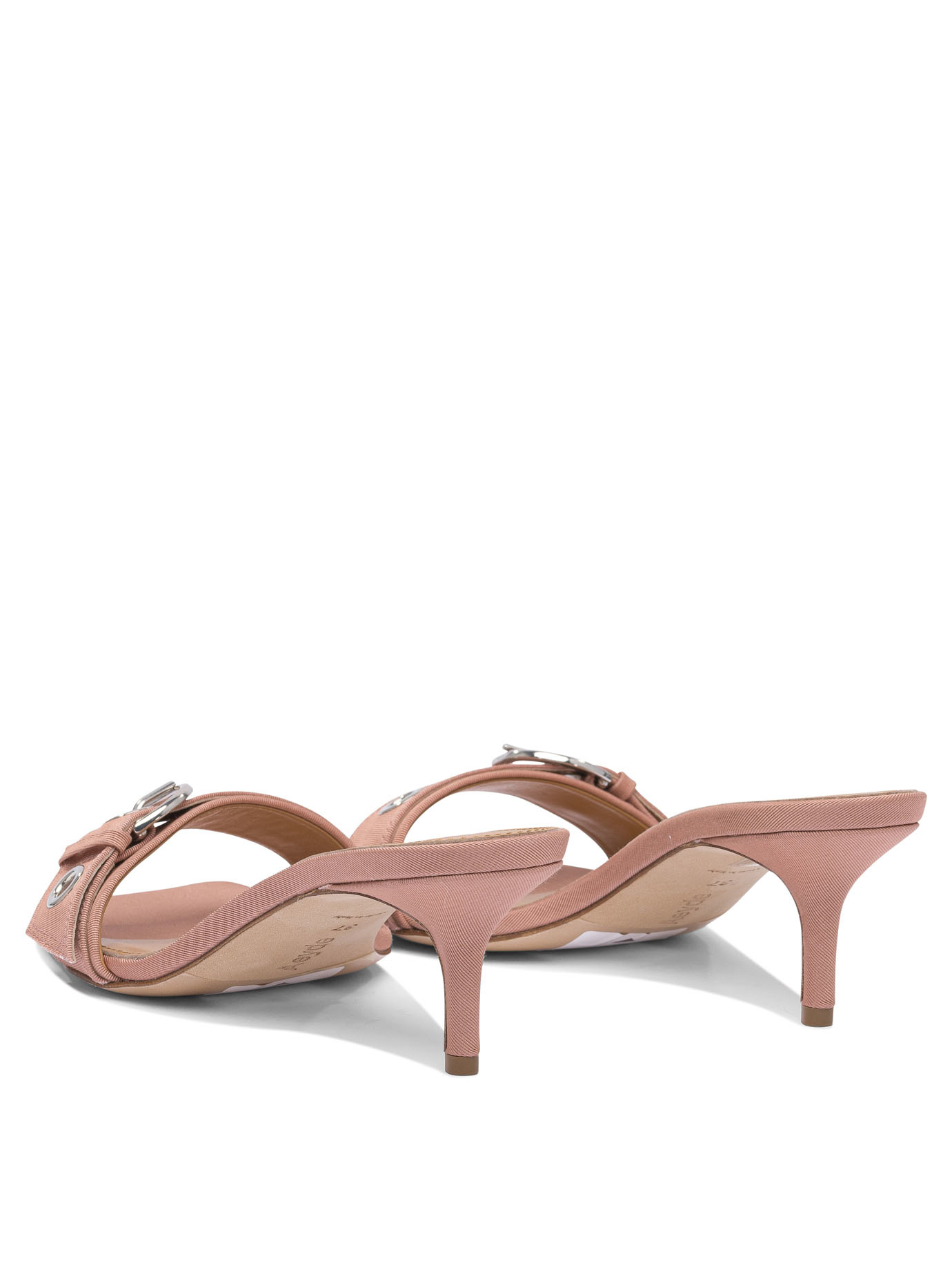 Aeyde Sandals With Buckle Detail And Kitten Heel