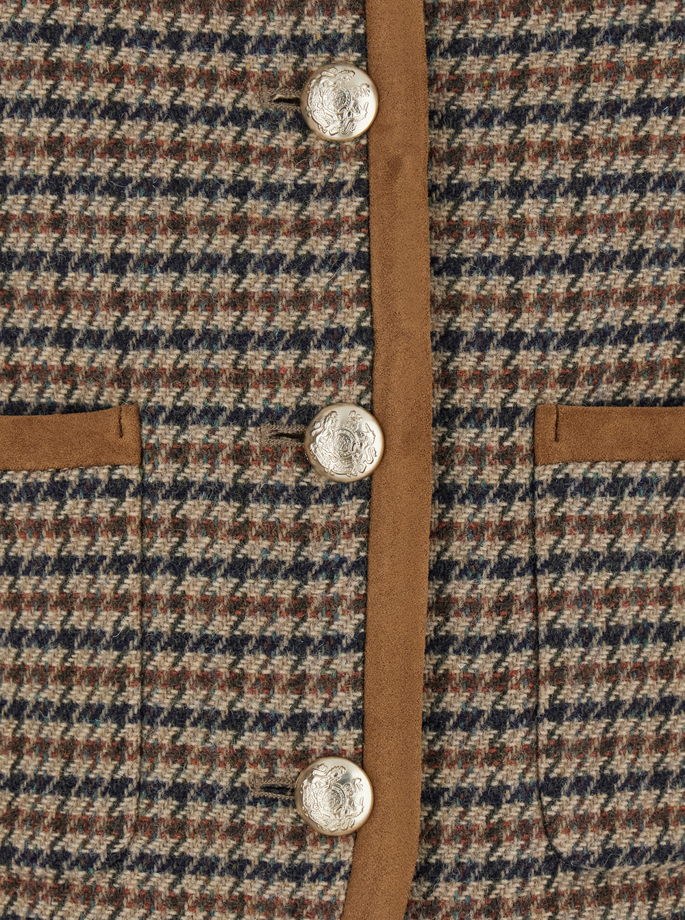 Dunst Classic Tweed Jacket In Brown