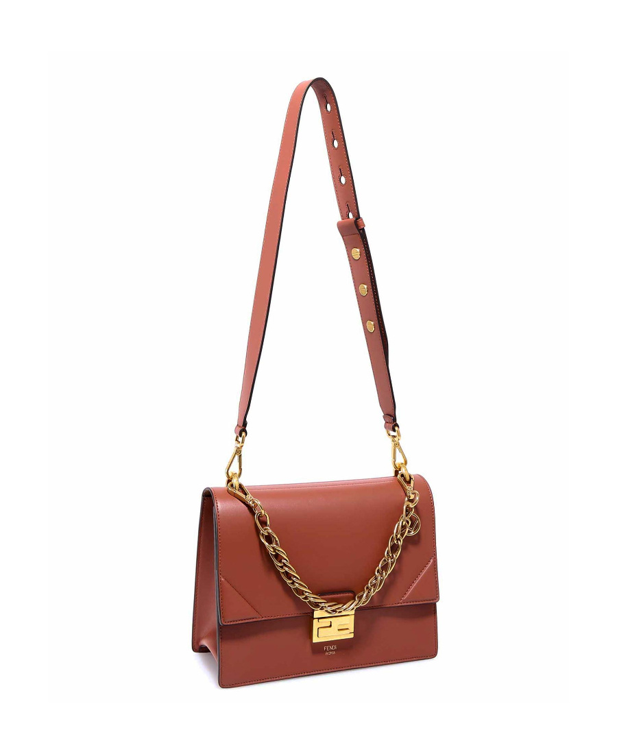 Fendi Kan U Shoulder Bag In Brown