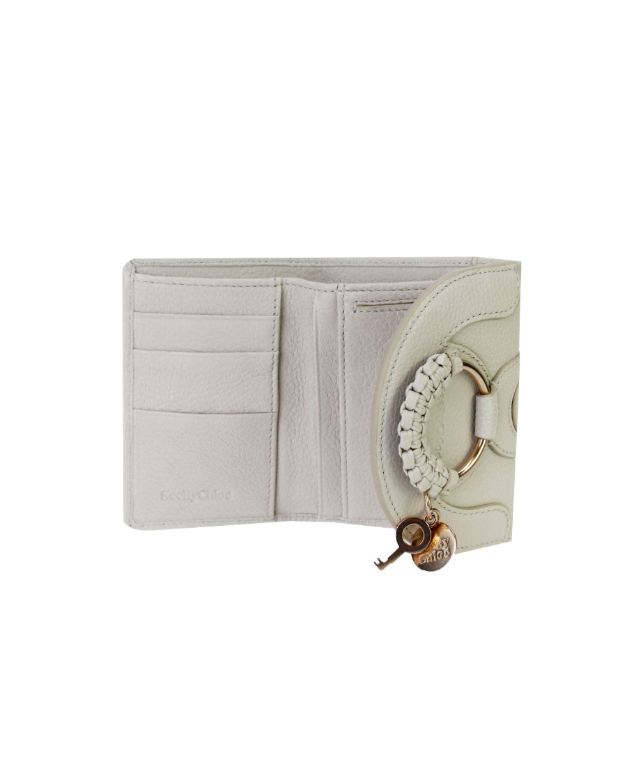 See By Chloé Logo Trifold Coin Wallet In Gray