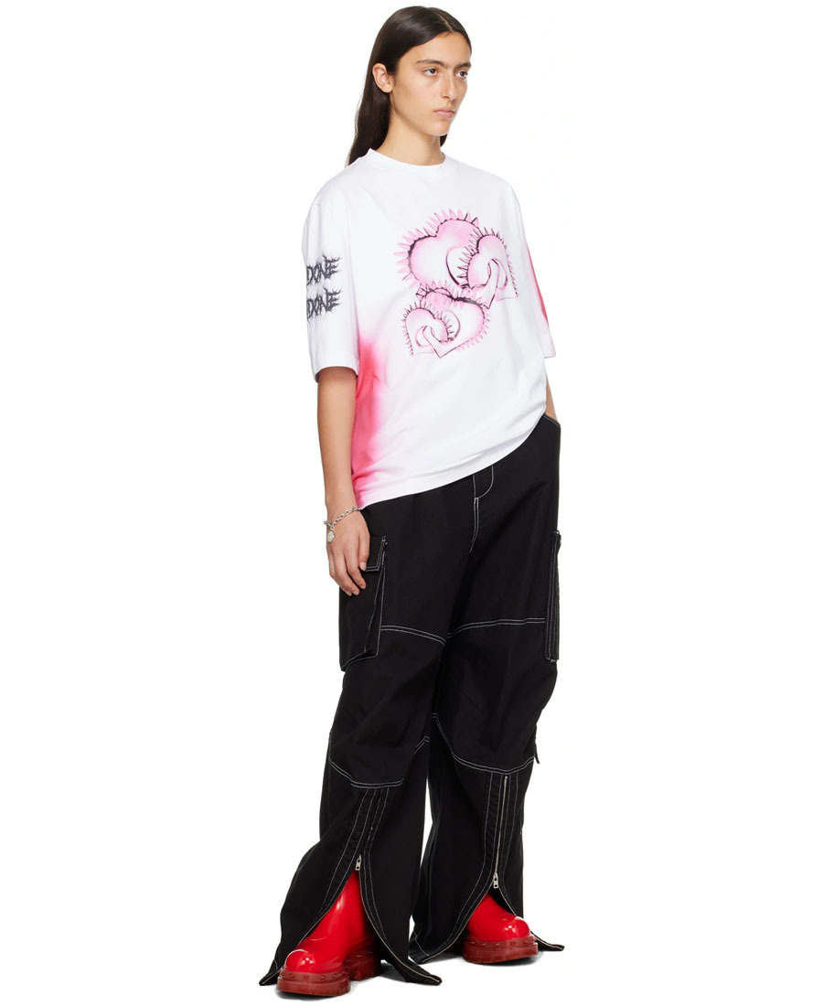 We11 Done Graphic-print Cotton T-shirt In White