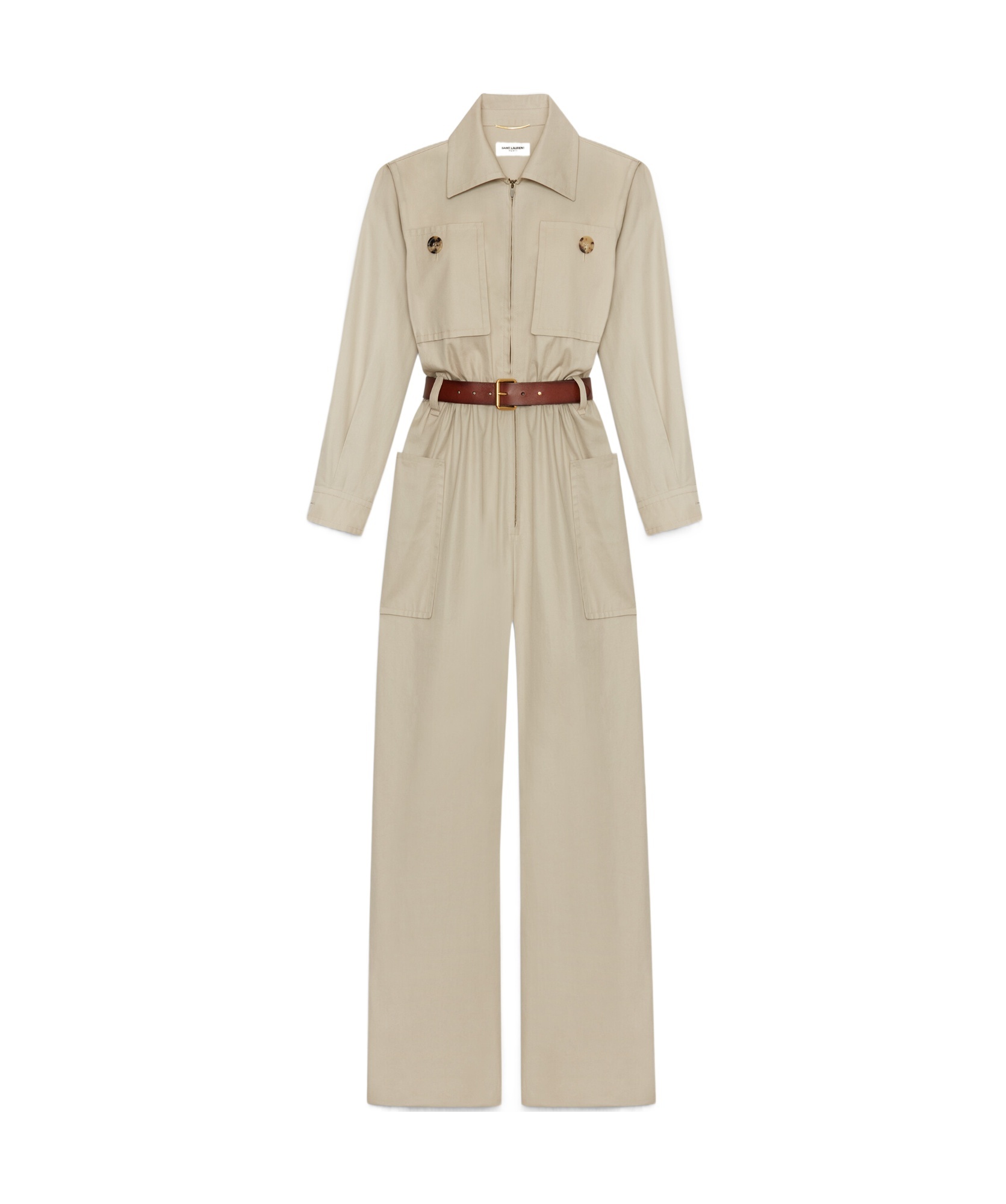 Saint Laurent Jumpsuits In Nude