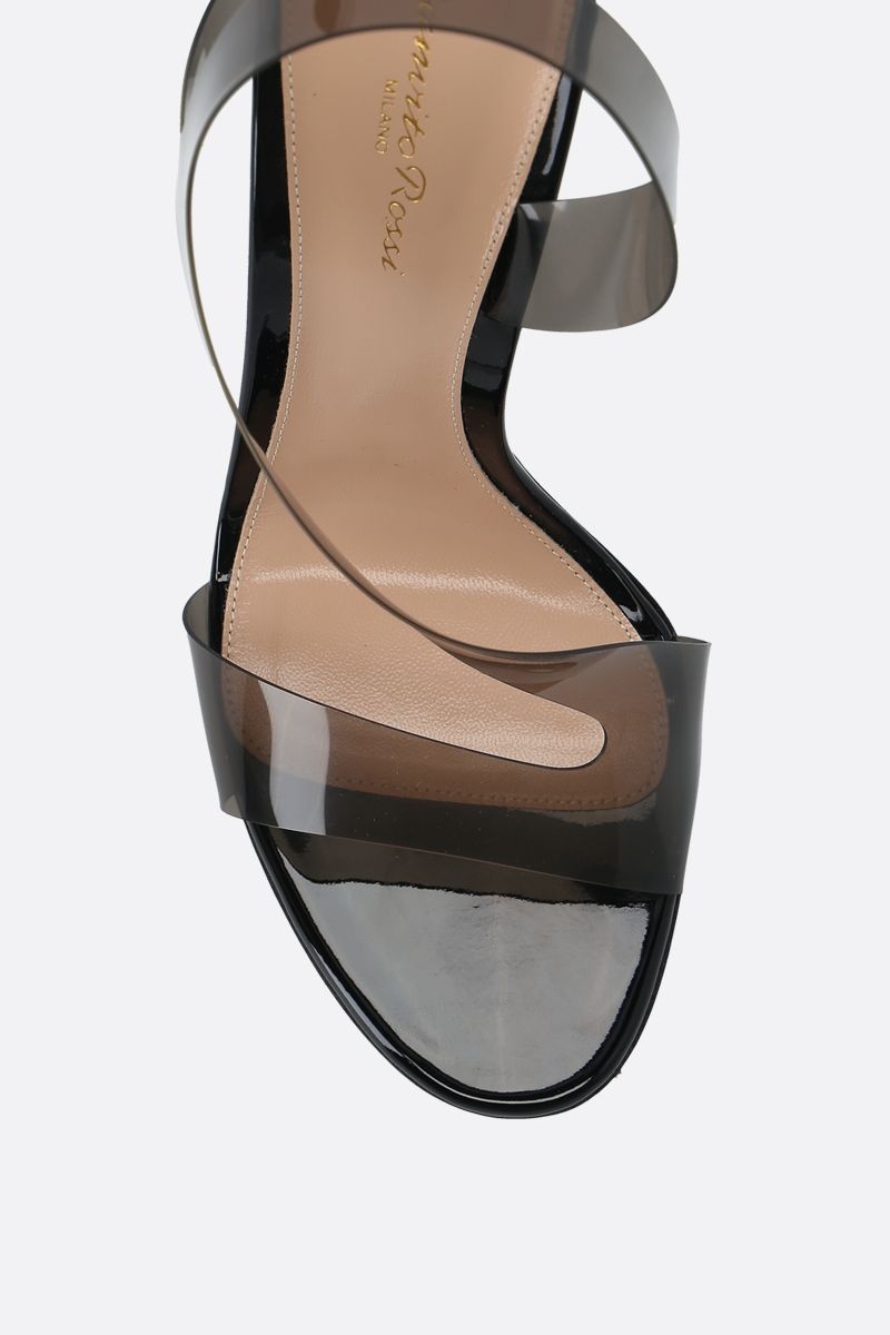 Gianvito Rossi Metropolis Twisted Stiletto-heeled Sandals In Black
