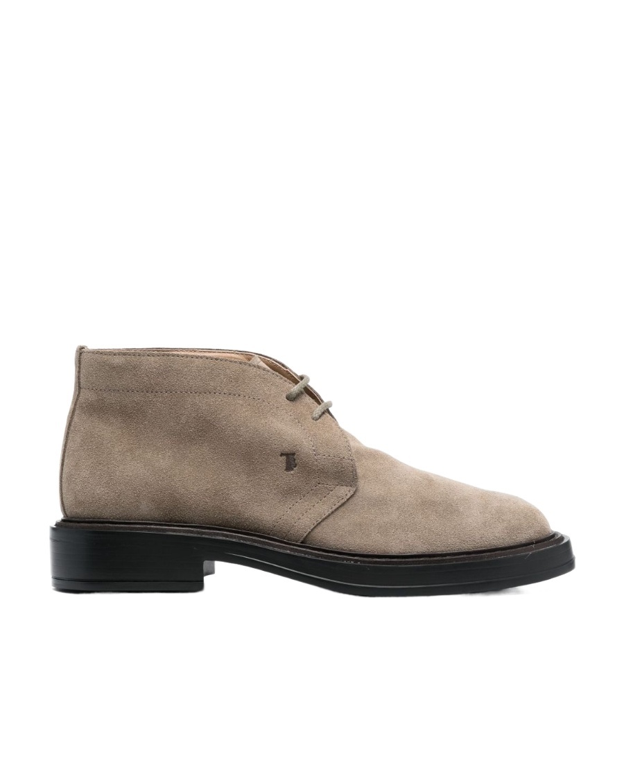 Shop Tod's Desert Suede Lace-up Boots In Brown