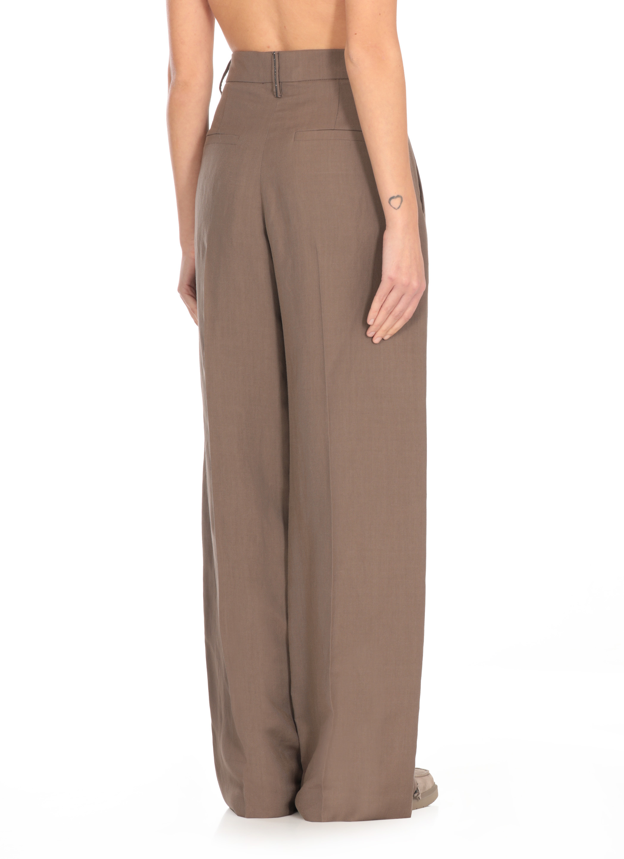 BRUNELLO CUCINELLI HIGH-WAISTED TROUSERS