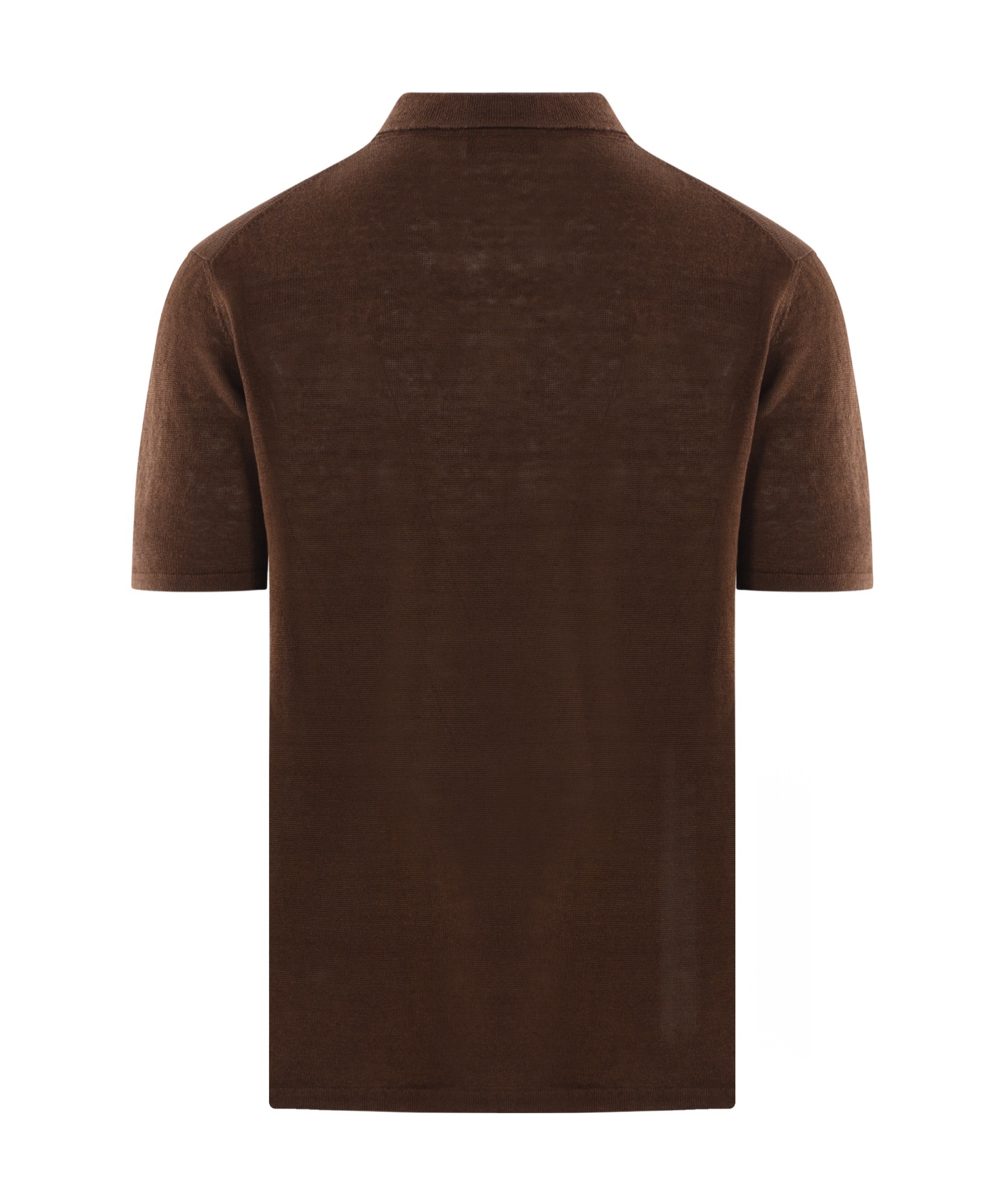 Roberto Collina Linen Knit Polo Shirt In Black