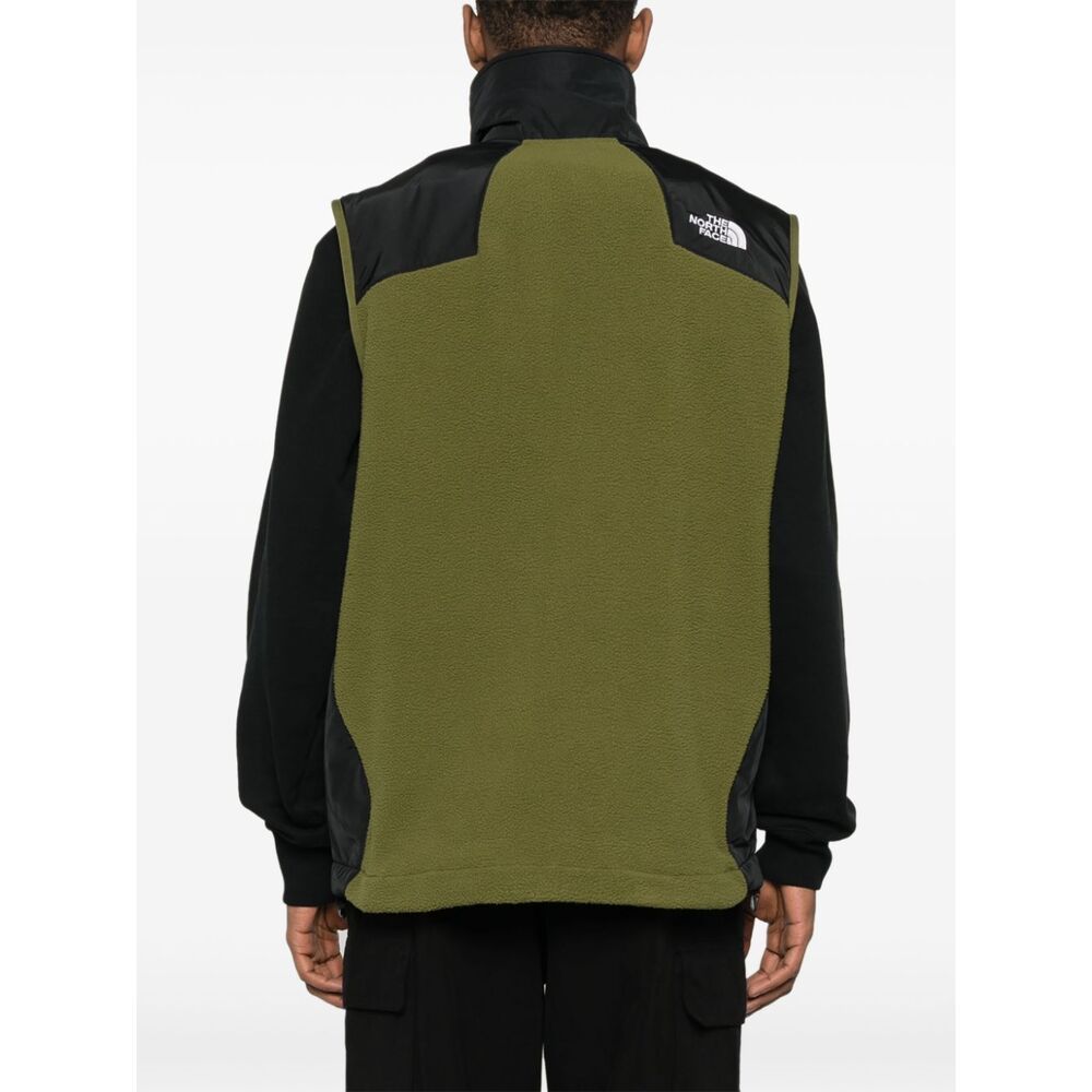 The North Face Zipper Vest In Green