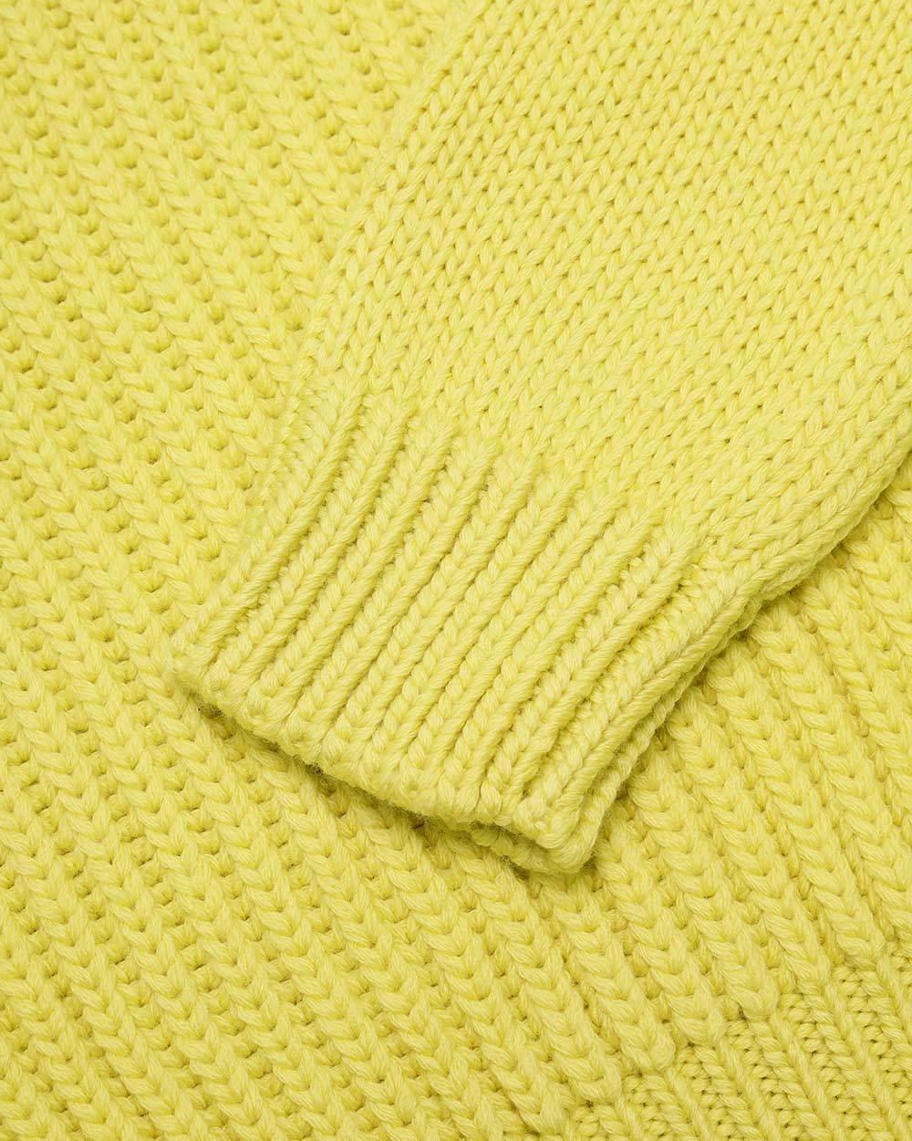 Weekend Max Mara Round Neck Long-sleeved Sweater In Yellow